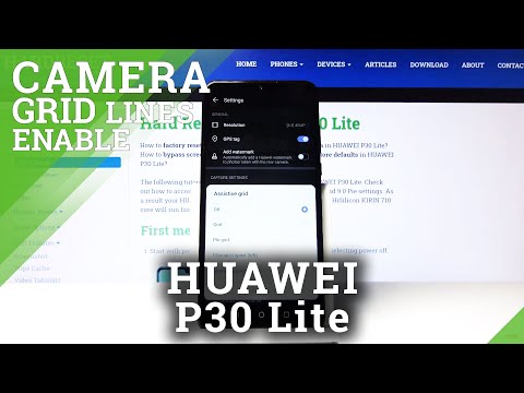 How to Enable Camera Grid Lines in Huawei P30 Lite - Stabilizing Lines