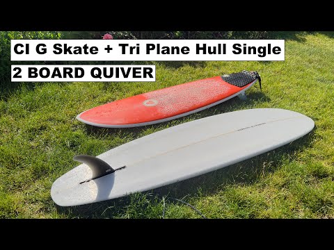 Surfing The BIGGEST & BEST Waves on CI G Skate & Tri Plane Hull from Mini Hurricane Swell