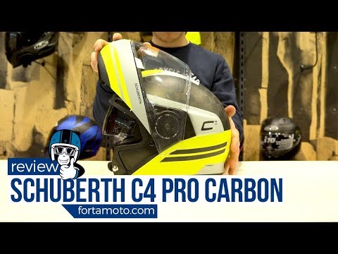Schuberth C4 PRO CARBON motorcycle helmet unboxing & review | FortaMoto.com