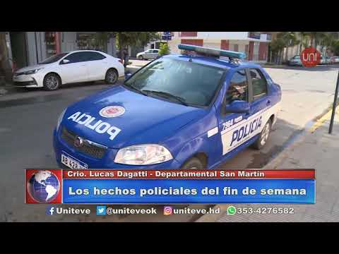 Hechos policiales del fin de semana