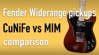 Video thumbnail for Fender CuNiFe Widerange vs Fender MIM Widerange pickup comparison by Biovo Guitar