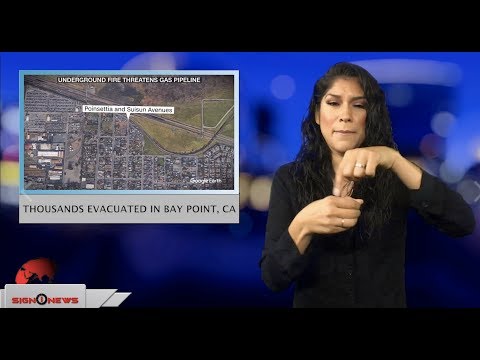 Thousands evacuated in Bay Point, CA (ASL - 10.18.18)