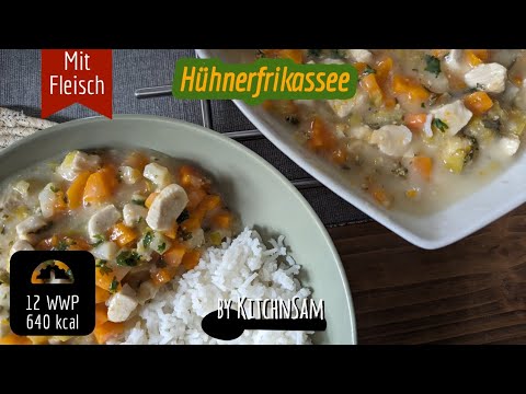 Schnelles Hühnerfrikassee mit Reis in Mehlschwitze | Kochen ohne Schnickschnack mit KitchnSam