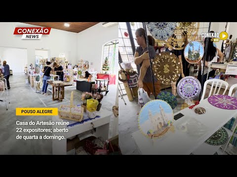 Vídeo: Casa do Artesão reúne 22 expositores; aberto de quarta a domingo.