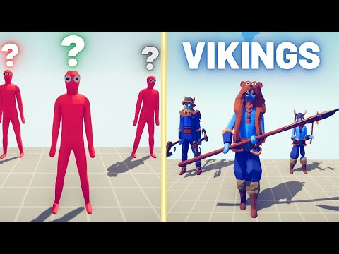 RANDOM UNITS TEAM vs VIKINGS TEAM - Totally Accurate Battle Simulator - TABS