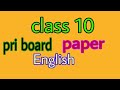 Class 10 Pre Board Paper English DnYogiTech