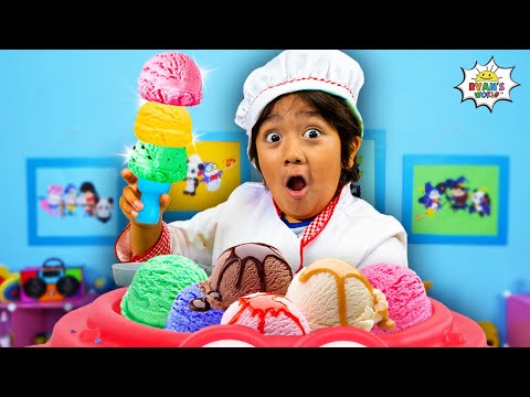 Ryan Pretend Play with Food Truck! Learn Healthy Foods for Kids!