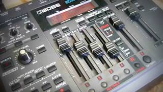 Boss BR-532 digital multi track recorder: Effects and drums demo