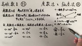 高校数Ⅱ-56  度数法と弧度法