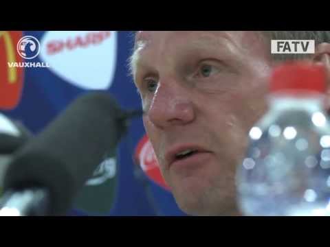 England U21s v Italy U21s: Pearce and Henderson Press Conference @ Euro 13