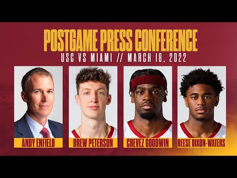 Men's Basketball: USC vs. Miami Postgame Press Conference