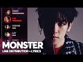EXO Monster Line Distribution Color Coded Lyrics PATREON REQUESTED