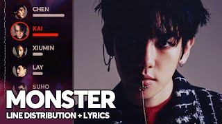 EXO - Monster (Line Distribution + Color Coded Lyrics) PATREON REQUESTED