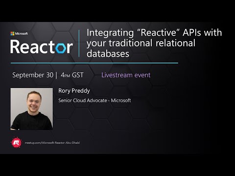 Integrating “Reactive” APIs to your Traditional Relational Databases