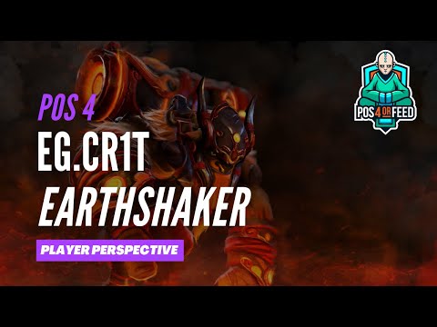 EG.Cr1t Earthshaker Position 4 - Dota 2 Player Perspective - EG vs Undying