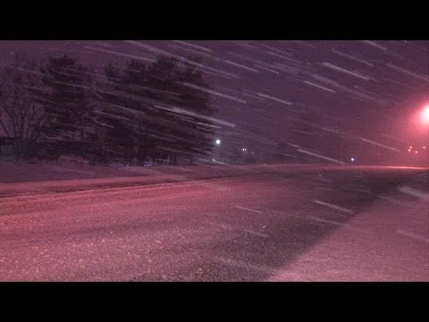 Raw: Brecksville blowing snow