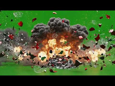 Dynamic Green Screen Car Crash Explosion – Action-Packed VFX Stock Footage