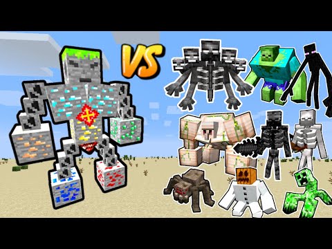 ORES BOSS vs All Mechanicraft Mutants in Minecraft