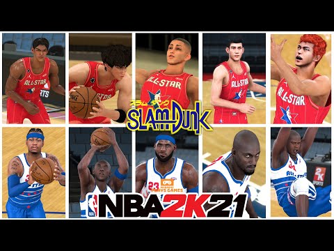 Kobe, Lebron & 2000s All-star vs Rukawa, Eiji Sawakita and Slamdunk All-star: NBA 2K21 Slamdunk Mod