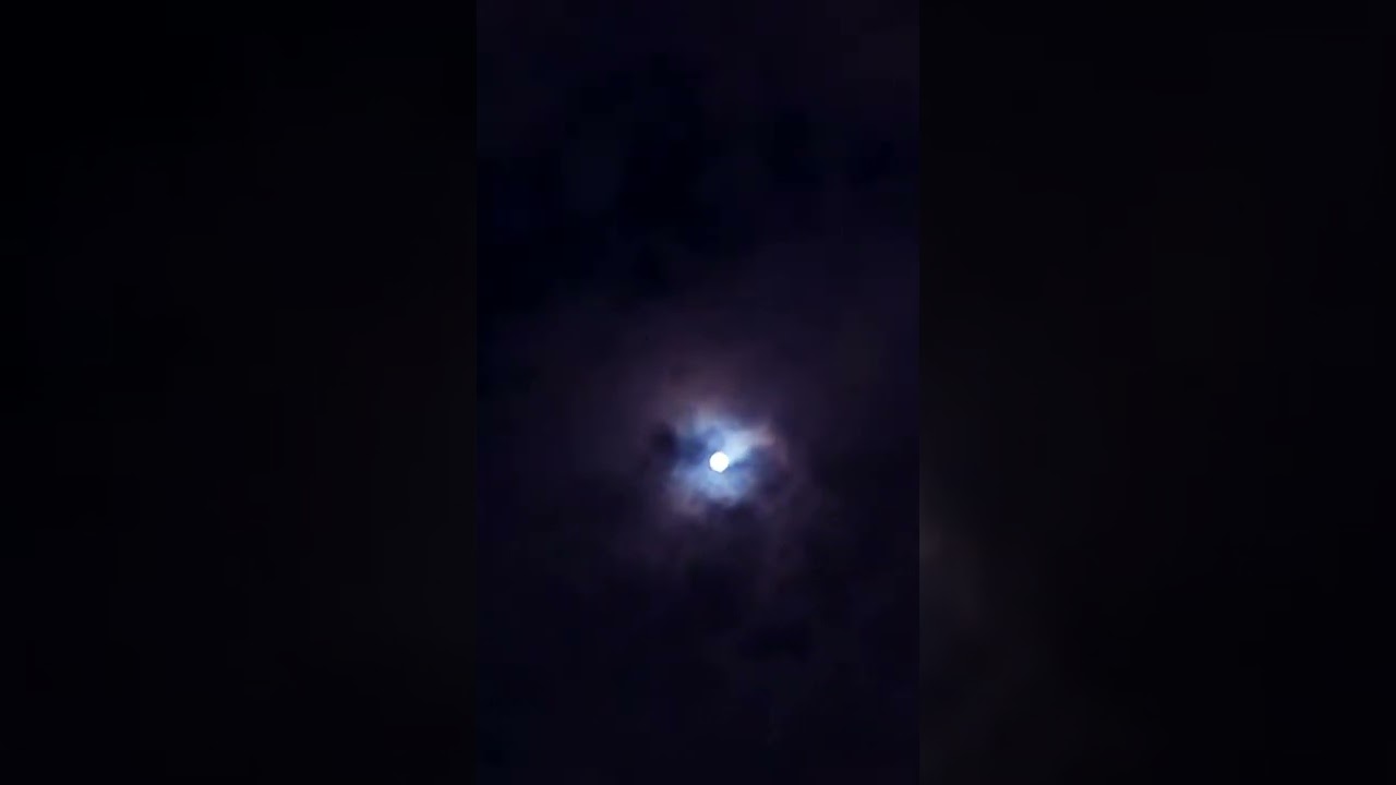 17 - 1 Timelapse The Full  Moon Between Thick Clouds