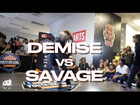 DEMISE vs SAVAGE | Top 16 | Youth Breaking Championship - Vegas | United in Hip Hop | #SXSTV