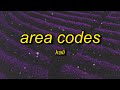 Kali - Area Codes (Lyrics) | got a white boy on my roster he be feeding me pasta and lobster