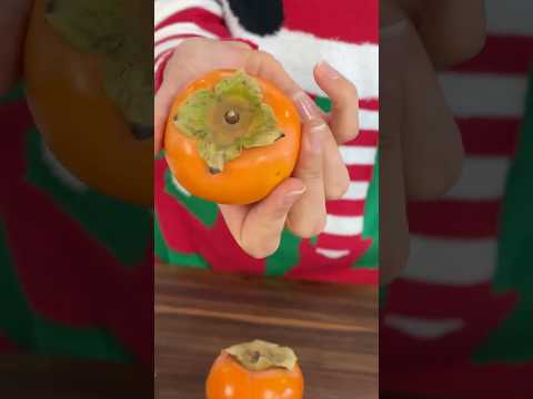 The Right Way to Eat a Fuyu Persimmon  Fruit #Shorts