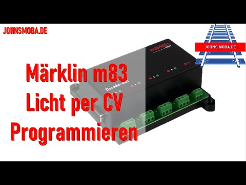 Märklin m83 decoder light functions programming step by step instructions