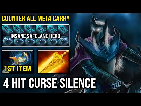 SUPER IMBA OP Curse of Avernus 1st Item Echo Sabre Abaddon Crazy 4 Hit Slow + Silence DotA 2