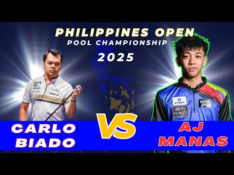 ⚡Philippines Open 2025: Carlo Biado vs AJ Manas | Experience vs Power 🏆 Highlight