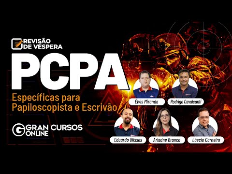 Revisão de Véspera PC PA (Papiloscopista e Escrivão)
