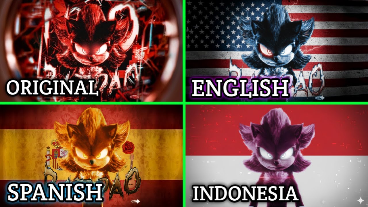 Montagem No Batidão | Original Vs English Vs Spanish Vs Indonesia Versions