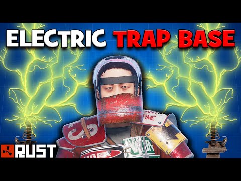 *NEW* Electrocuting TOXIC GEARED PLAYERS - Rust Tesla Coil TRAP BASE