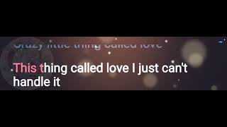 Crazy Little Things Called Love | Maroon 5 | Lyrics Video