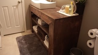 How to build a bathroom vanity