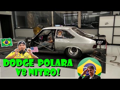 Dodge Polara V8 aspirado nitro no dinamômetro da TEC ONE Car Service em Maringa-PR.