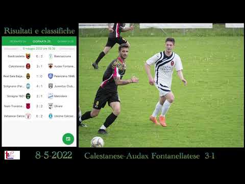 Calcio Dilettanti 8-5-2022 - Calestanese - Audax Fontanellatese 3-1 speranze di salvezza