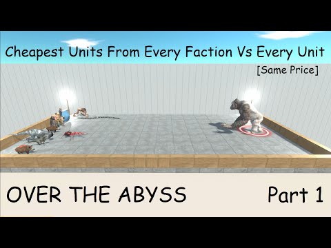 Cheapest Units From Every Faction Vs Every Unit [Same Price] Part 1 |Animal Revolt Battle Simulator