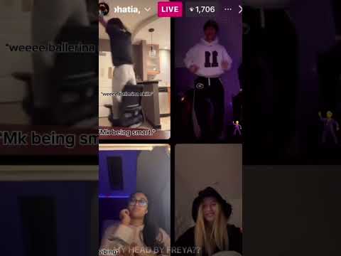 MK SWAY MALACHI AND FREY ON LIVEEEE #zombies4 #live #fall #funny #fyp #acting