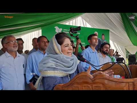 Kashmiris want to be embraced, not ruled with fear. “Unless the Government of India opens its heart to the people of Jammu and Kashmir, no amount of security or surveillance will work:  Mehbooba Mufti on the 26th Foundation Day of the People’s Democratic Party in Srinagar.