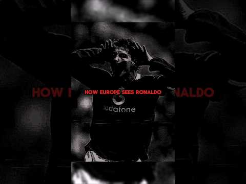 How Europe sees Ronaldo 😈🐐 #football #shorts #edit #trending #creepypasta
