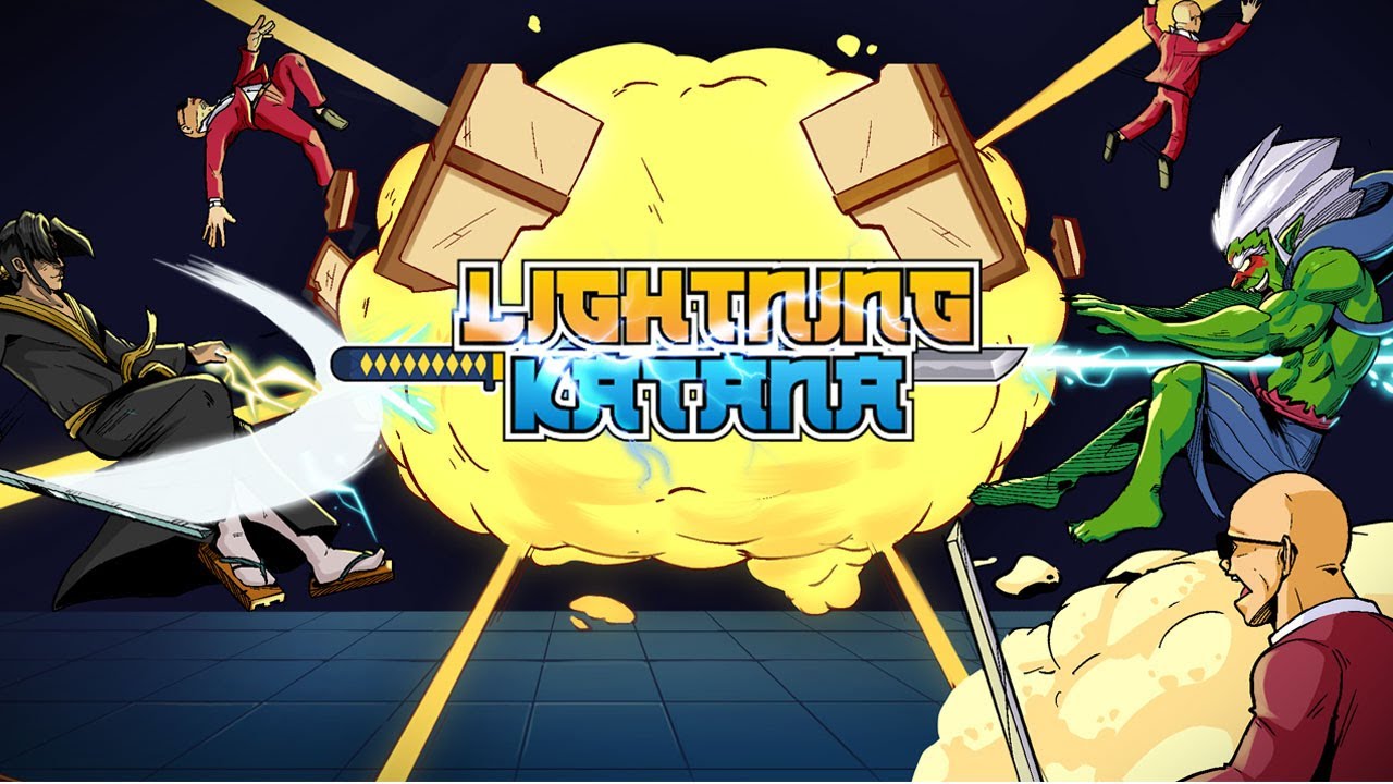 Atmospheric trailer still showing neon corridor and silhouetted warrior