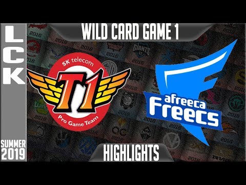 SKT vs AF Highlights Game 1 | LCK Summer 2019 Playoffs Wild Card | SK Telecom T1 vs Afreeca Freecs
