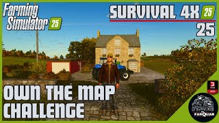 OWN THE MAP  CHALLENGE SURVIVAL 4X | 25 |  FARMING SIMULATOR 25 | FS25