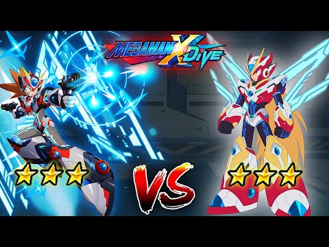 DiVE Armor Axl 3* Vs DiVE Armor Zero 3* - Mega Man X DiVE (Mobile Controls PvP)