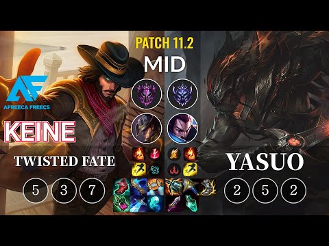 AF Keine Twisted Fate vs Yasuo Mid - KR Patch 11.2