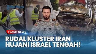 Israel Tengah Hancur! Hujan Rudal Kluster Iran Hantam Tel Aviv hingga Haifa, Sembilan Orang Terkapar