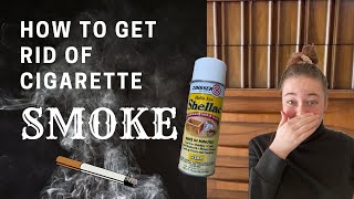 How to Eliminate Cigarette Smoke From Your Wood Furniture *STOP THE STINK* Vintage Furniture Flip