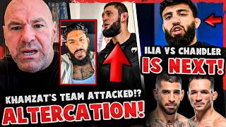 Khamzat Chimaev's team ATTACKED Namo Fazil BACKSTAGE!? Ilia Topuria vs Michael Chandler NEXT!?