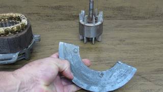 Generator With Washing Machine Motor and Speaker Magnets